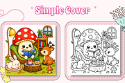 Mush Mini Mushroom Moments Coloring, an Education Illustration by Design Zone (Thumbnail 3 of 7)