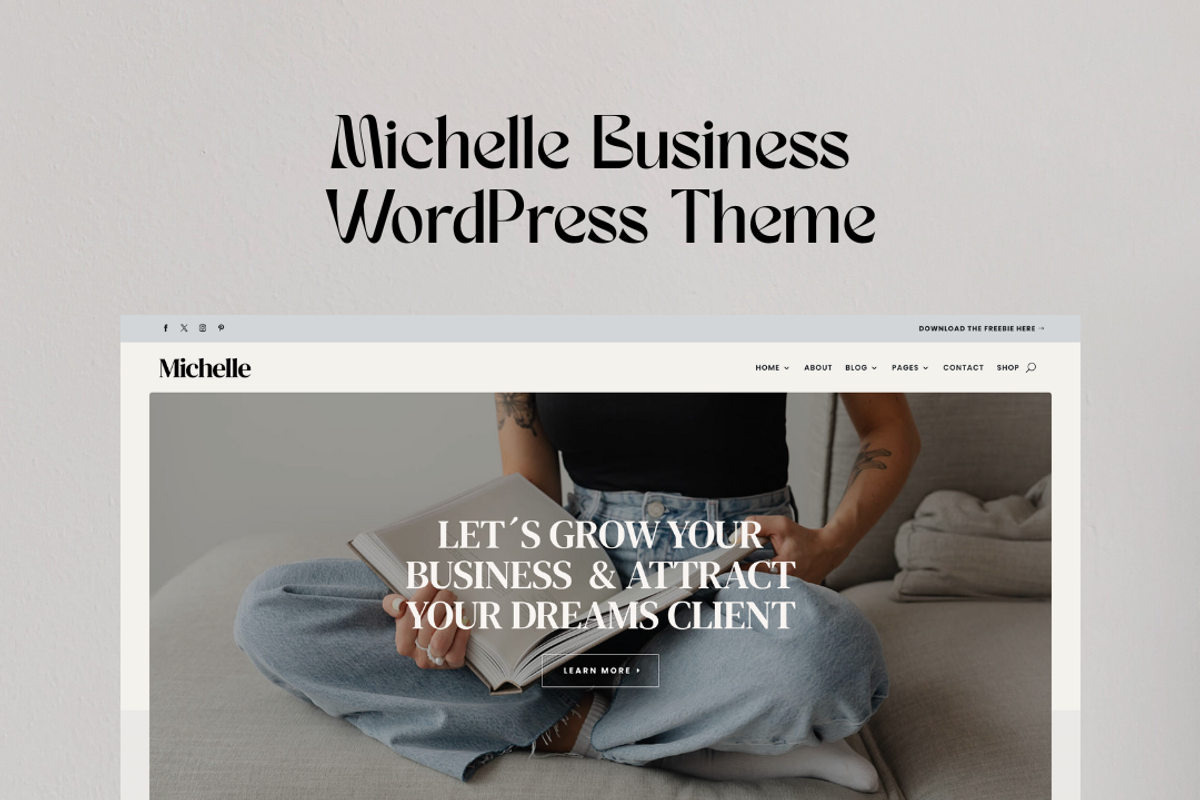 Assistant Michelle WordPress Divi 5, a WordPress Template by Lovely Confetti (Photo 4 of 5)