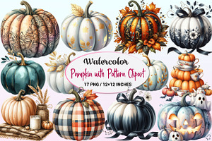 Pumpkin with Pattern Clipart, a Graphic by CitraGraphics