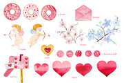 Pink Valentine's Day set, an Illustration by Pretty light (Thumbnail 2 of 4)