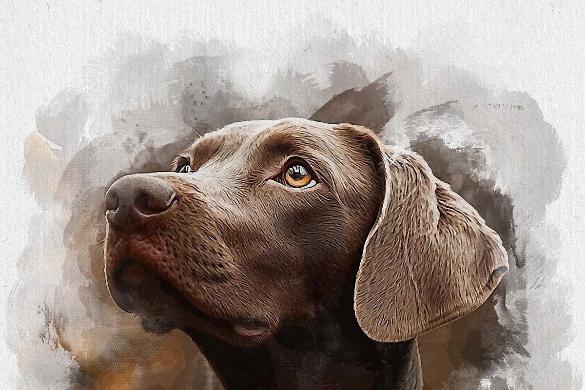 Dog Watercolor Photo Effect, an Action Add-On by Photoshop Action (Photo 19 of 19)
