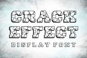 Crack Effect font