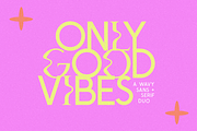 Only Good Vibes | Wavy Serif Font, a Serif Font by KA Designs (Thumbnail 1 of 12)