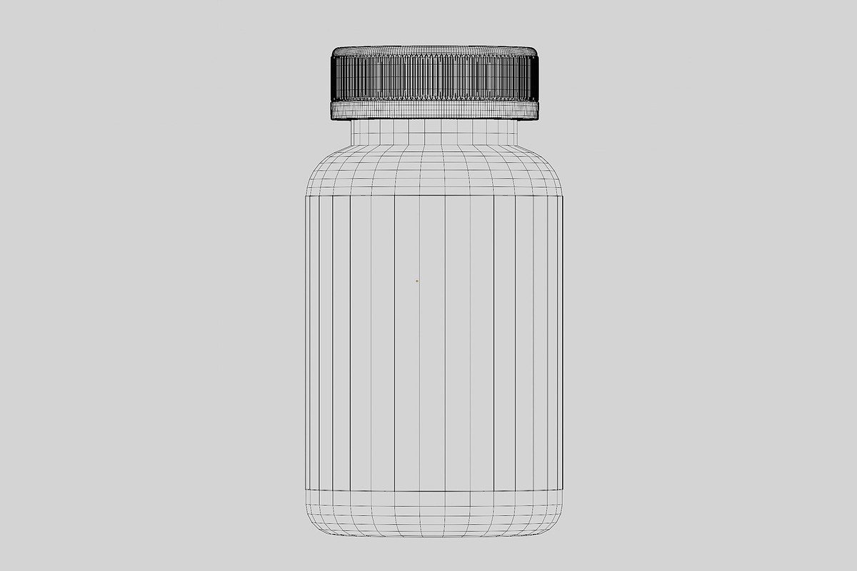 Supplement Bottle 01 3d model, an Object 3D Model by fahad121 (Photo 4 of 5)