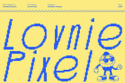 Lovnie Pixel, a Sans Serif Font by Craft Supply Co. (Thumbnail 1 of 8)