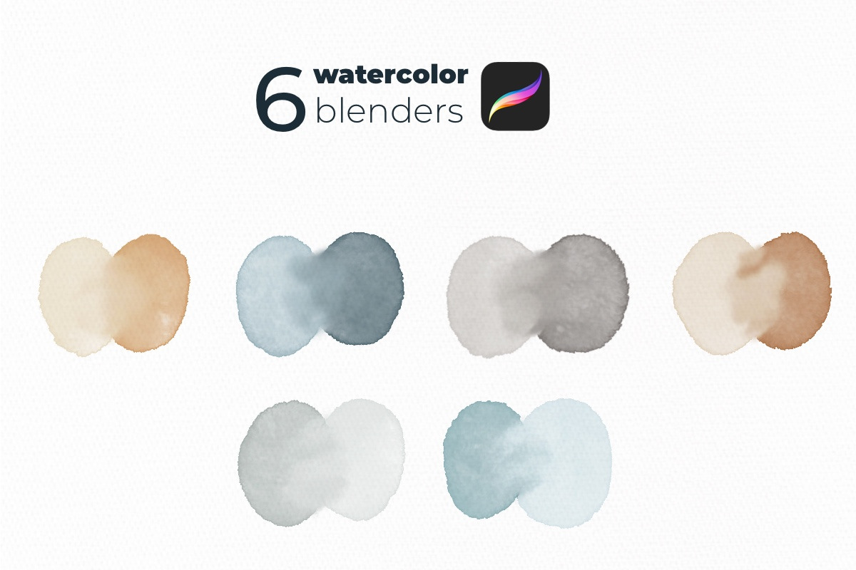 Digital realistic watercolor brushes, a Brush Add-On by tetiartline (Photo 6 of 7)