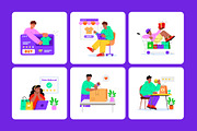 25 Animated E-commerce Illustrations, a Person Illustration by Creative Stall (Thumbnail 3 of 4)