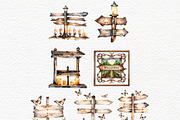 Wooden garden sign clipart, an Object Graphic by Invite to Clipart (Thumbnail 2 of 7)