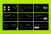 Black Green Pitch Deck Google Slide, a Presentation Template by graphicook (Thumbnail 3 of 5)