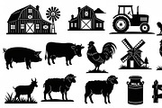 Modern farmhouse decor silhouette, an Illustration by Amazin_art (Thumbnail 9 of 35)