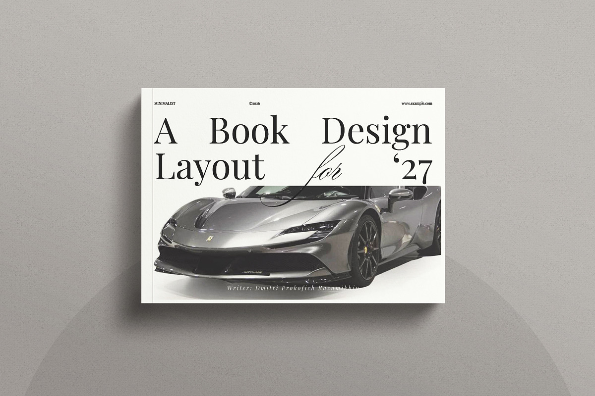 Book Title Layout Landscape Template, a Brochure Template by ArtisanaAura (Photo 2 of 11)