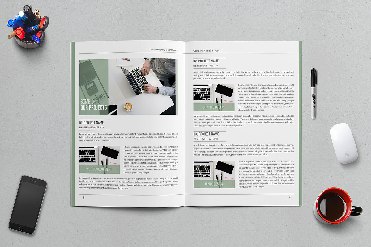 Company Profile Business Proposal, a Brochure Template by Divergent Studio (Photo 6 of 9)