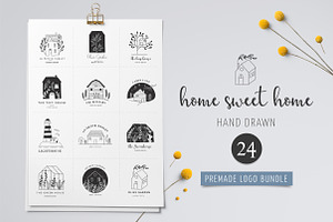 Home Sweet Home - Premade Logos Set