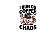 Coffee And Chaos Retro Cup SVG, a Food Illustration by Annudesign (Thumbnail 2 of 6)