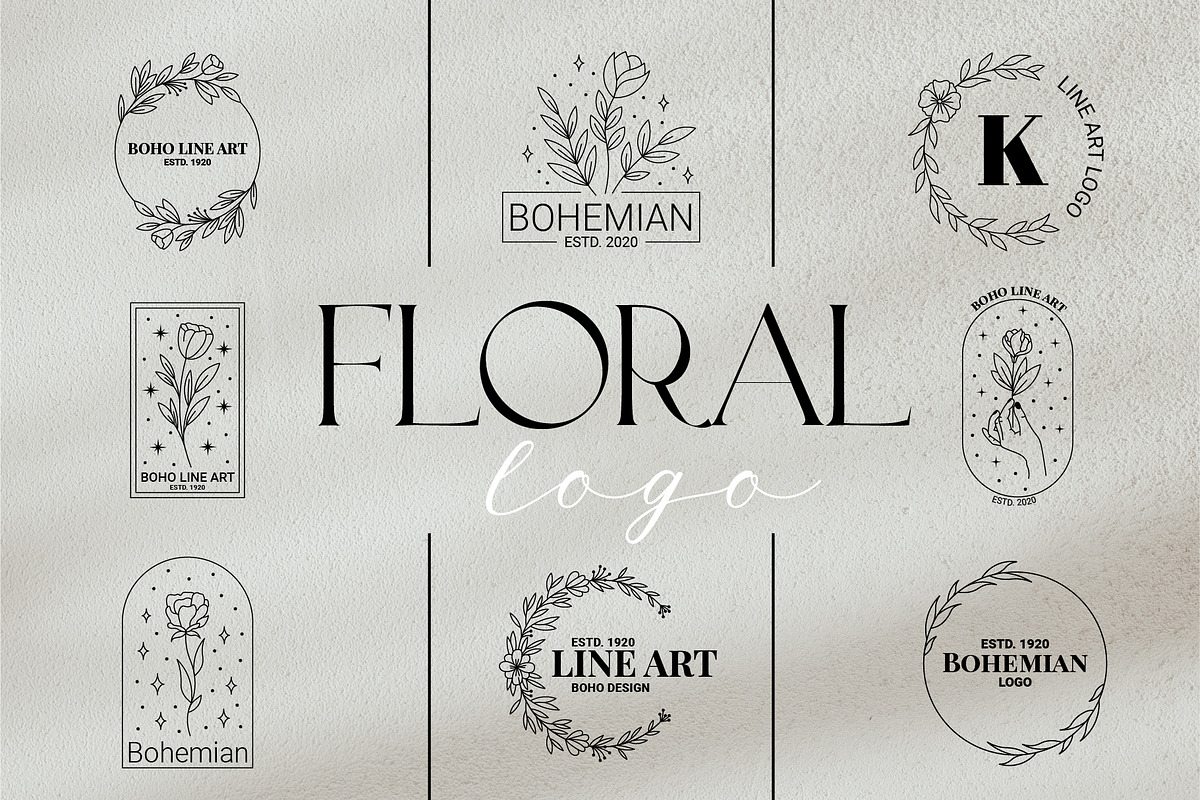 Bohemian Line Art Logos, an Illustration by AnnArt (Photo 3 of 8)