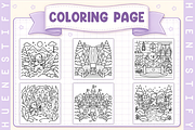 Bear Winter Journey Coloring Book, a Seasonal Illustration by HueNestify (Thumbnail 3 of 4)
