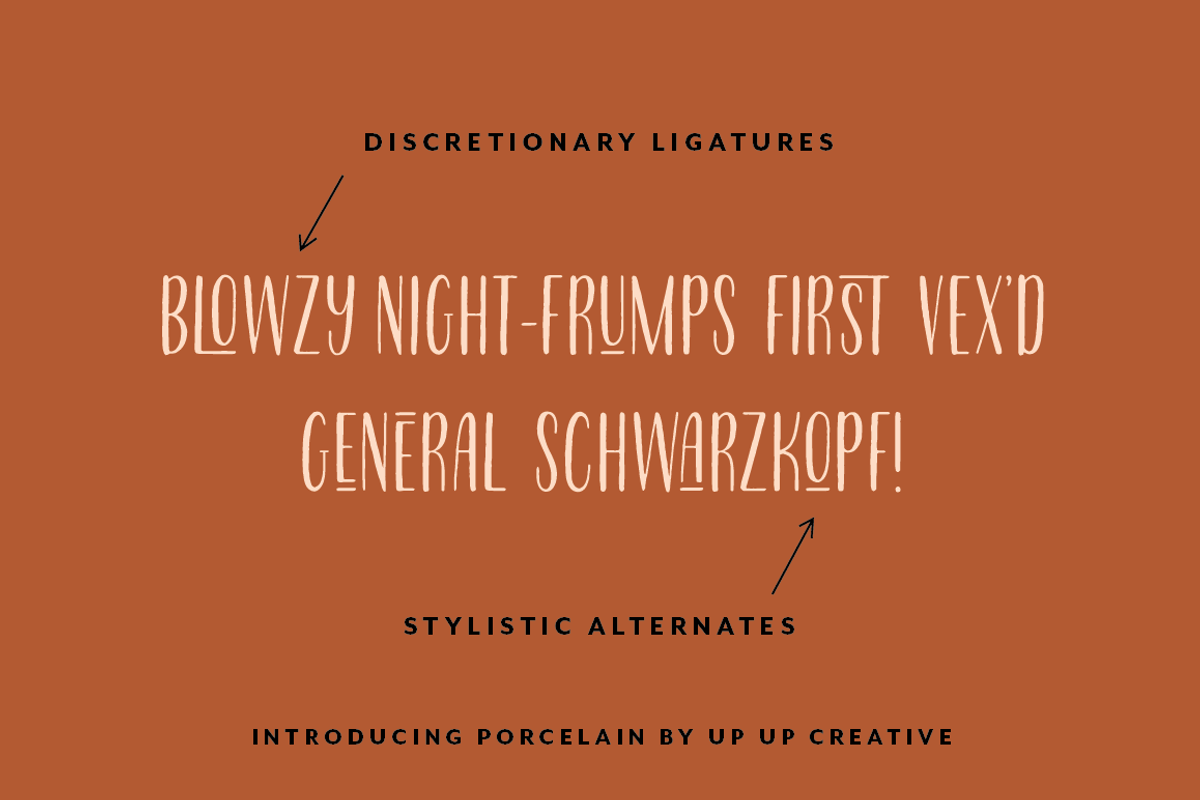 Porcelain Condensed Sans preview 5