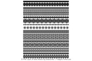 Black Lace Clipart Borders, an Illustration by Amanda Ilkov (Thumbnail 4 of 5)