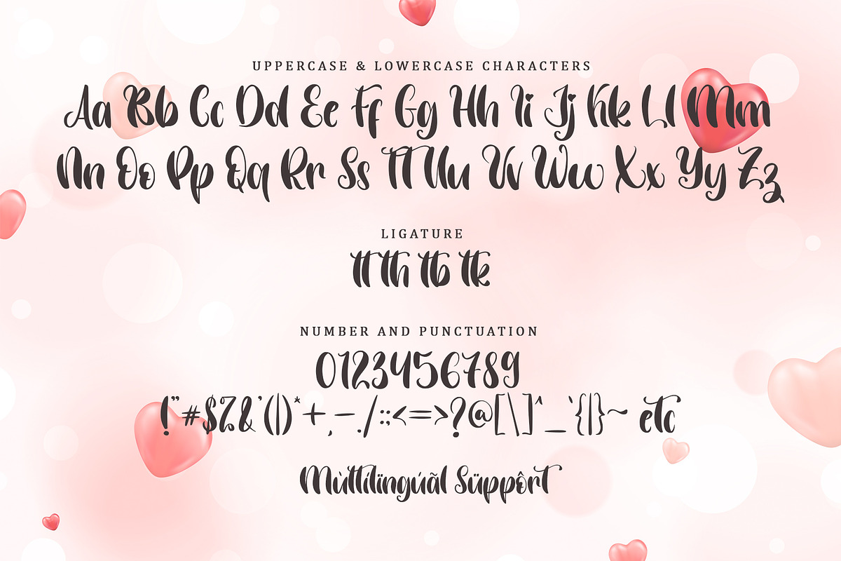 Valentmine | Display Font, a Handwritten Font by esamaradany (Photo 6 of 6)