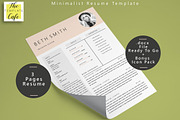 Minimalist MS Word Resume Template, a Resume Template by Rustype (Thumbnail 1 of 5)