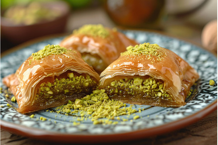 Nutty Baklava arabian dessert, a Food & Drink Photo by Ylivdesign