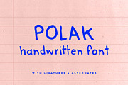 Polak Comic Handwritten Font, a Handwritten Font by Heartmade by Claudia (Thumbnail 1 of 4)