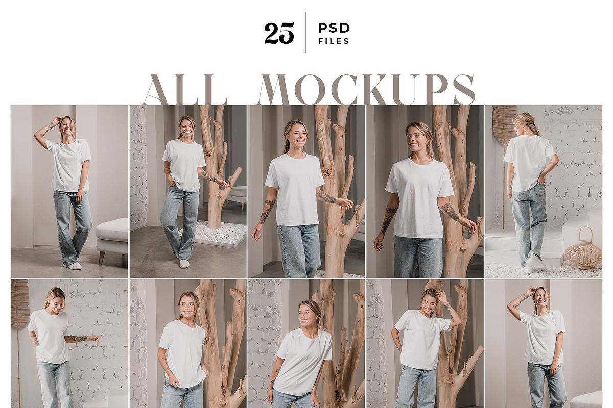 Women Apparel Mockup Bundle, a Shirt Mockup by Neutral Mockups (Photo 3 of 9)