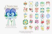 Chateau Botanique Clipart Set, a Decorative Illustration by Patishop Art (Thumbnail 8 of 14)