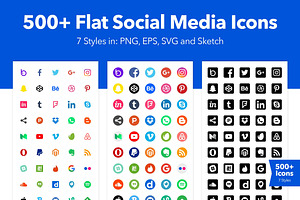 500+ Social Media Icons