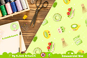 Cute kawaii matcha seamless, a Background Graphic by K.JackArtwork (Thumbnail 5 of 7)