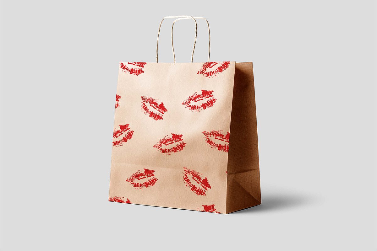 Lipstick Kiss Seamless Pattern, a Pattern Graphic by Viktorijareut (Photo 5 of 5)