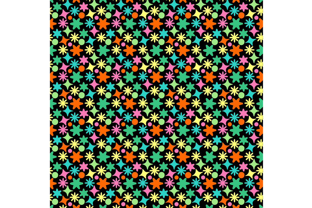 Colorful Stars Seamless Repeat, a Pattern Graphic by Sharon Schwalbe (Photo 3 of 3)