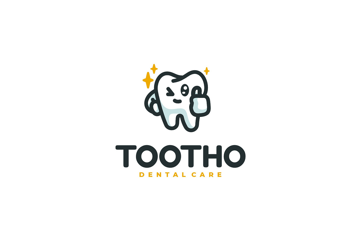 Cute Tooth Mascot Logo Design, a Branding & Logo Template by Artnivora.Std