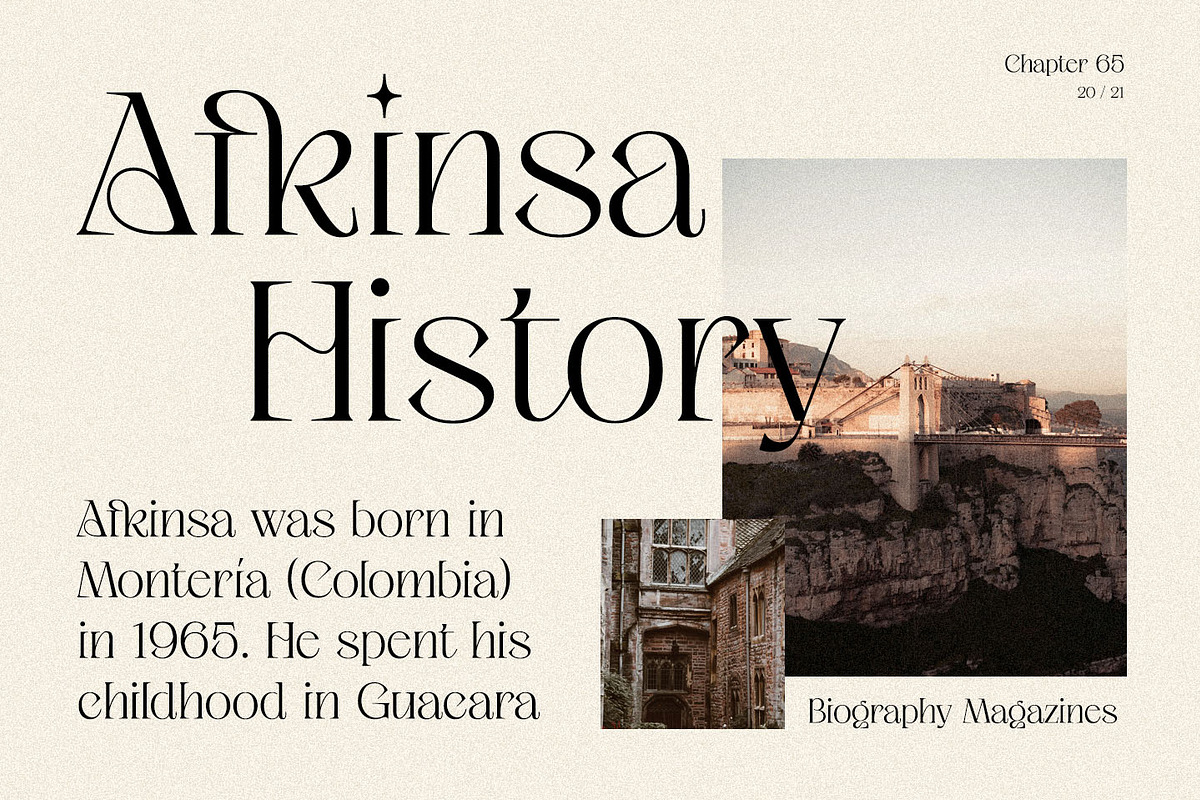 Ageya - Modern Elegant Serif Font, a Serif Font by Kulokale (Photo 3 of 12)