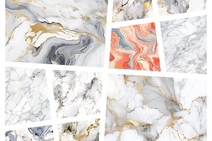 100 Marble Seamless Digital Papers