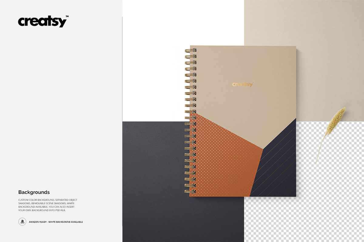 A5 Spiral Notebook Mockup Set, a Stationery Template by creatsy5 (Photo 11 of 12)