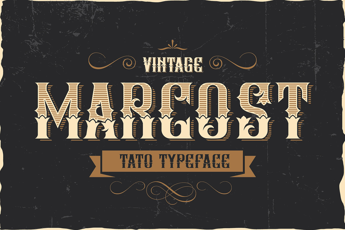 Marcost Tatto Typeface, a Blackletter Font by Graphicxell (Photo 1 of 5)