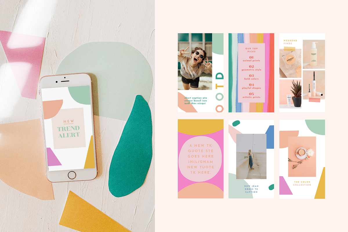 Playful Instagram Story Template, a Social Media Template by Brighten Made (Photo 2 of 4)