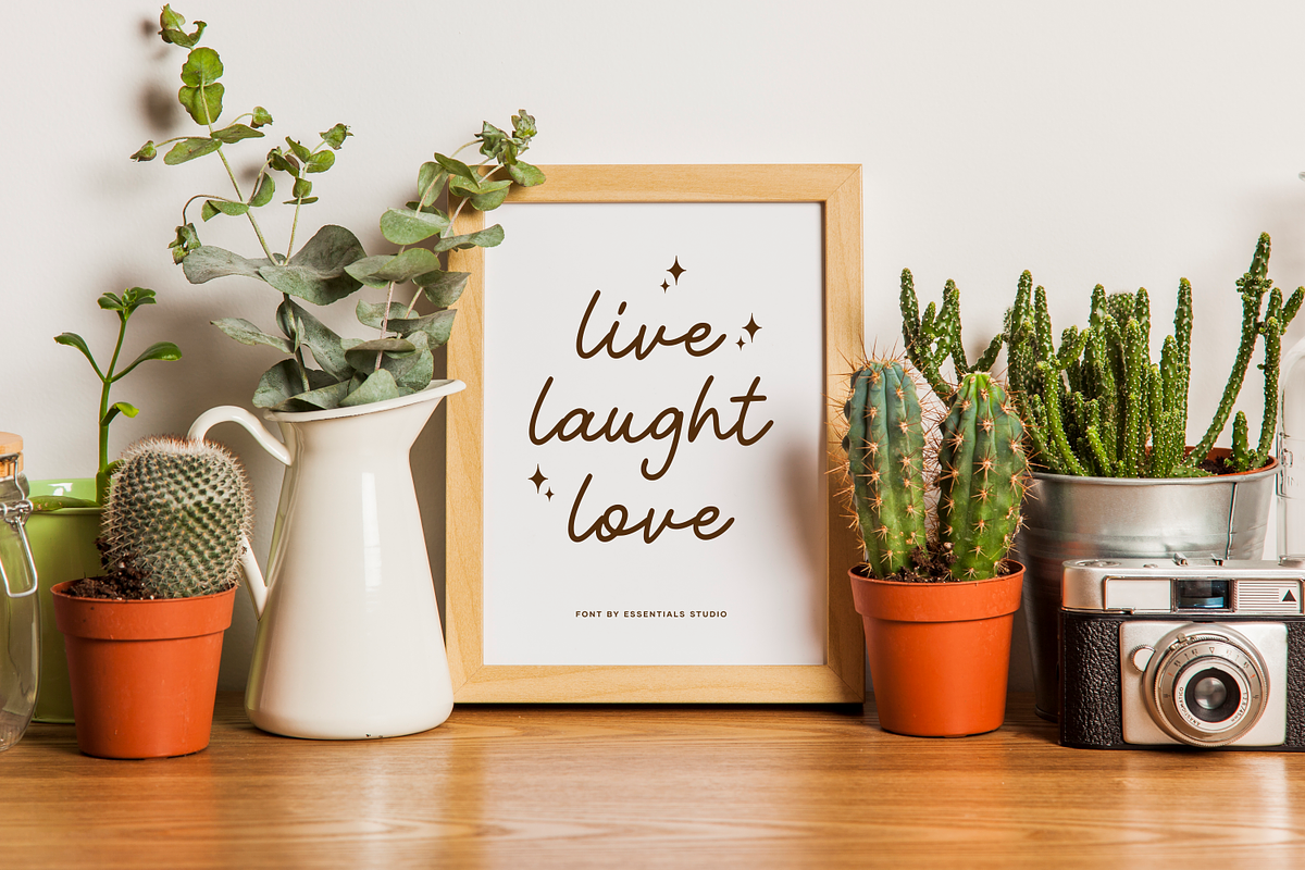 Realice - Monoline Font, a Handwritten Font by Essentials Studio (Photo 2 of 6)