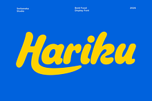 Hariku Food Playful Font