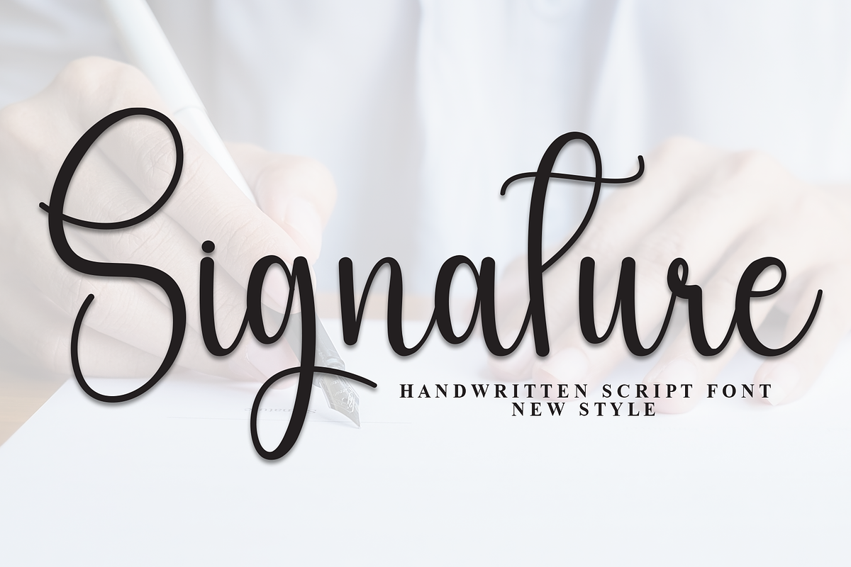 Signature | Script Font, a Handwritten Font by Scratchones (Photo 1 of 8)