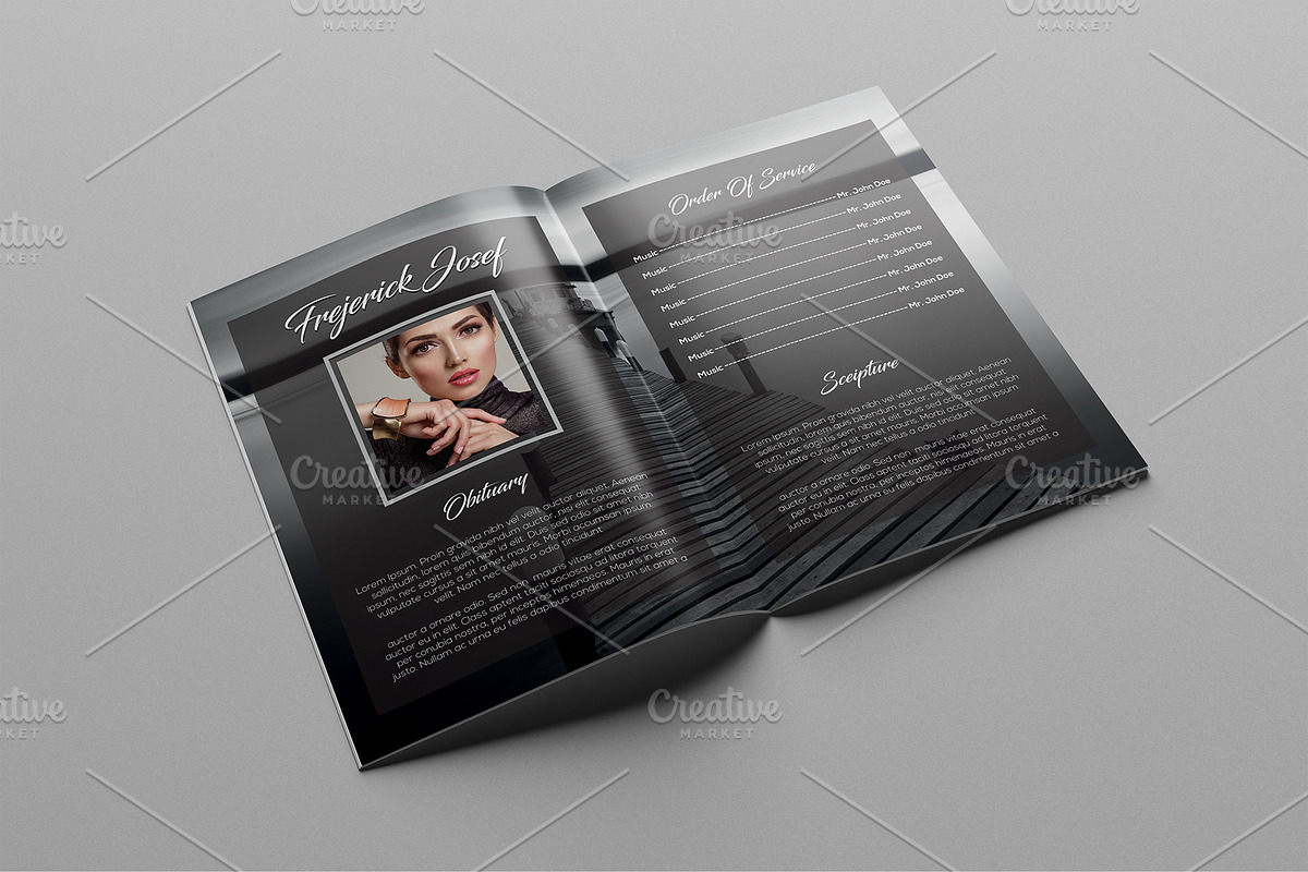 Funeral Program | Ms Word Version, a Brochure Template by GreenPixi (Photo 2 of 4)