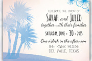 Beach Themed Wedding Inviation, an Invitation Template by tbarkley (Thumbnail 1 of 2)