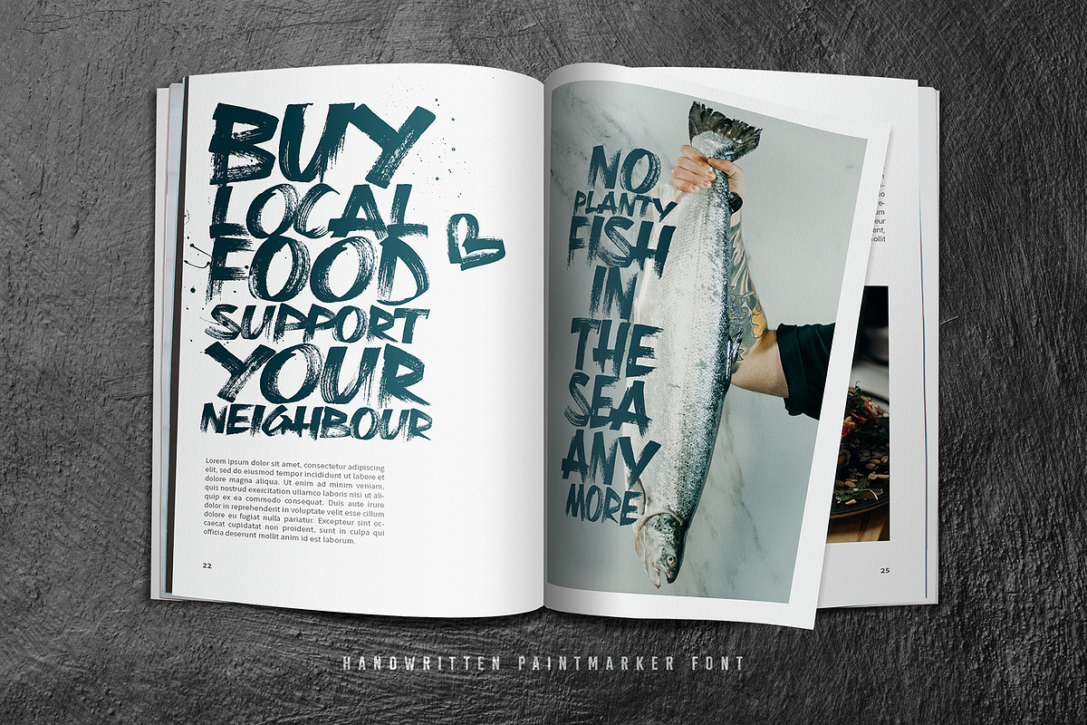 Rough Marker, a Font by XTOPH - Fonts (Photo 6 of 7)
