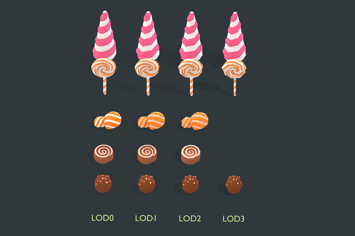 Candy Land - Animation Asset, an Environmental 3D Model by Polydactyl (Photo 3 of 36)