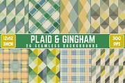 Plaid & Gingham Seamless Pattern, a Background Photo by Ink Gallery (Thumbnail 1 of 2)