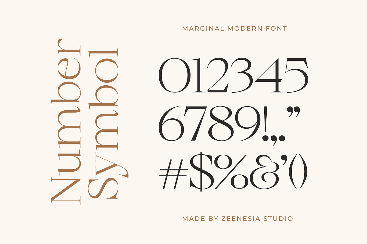 Marginal - A Modern Font, a Serif Font by zeenesia (Photo 17 of 18)