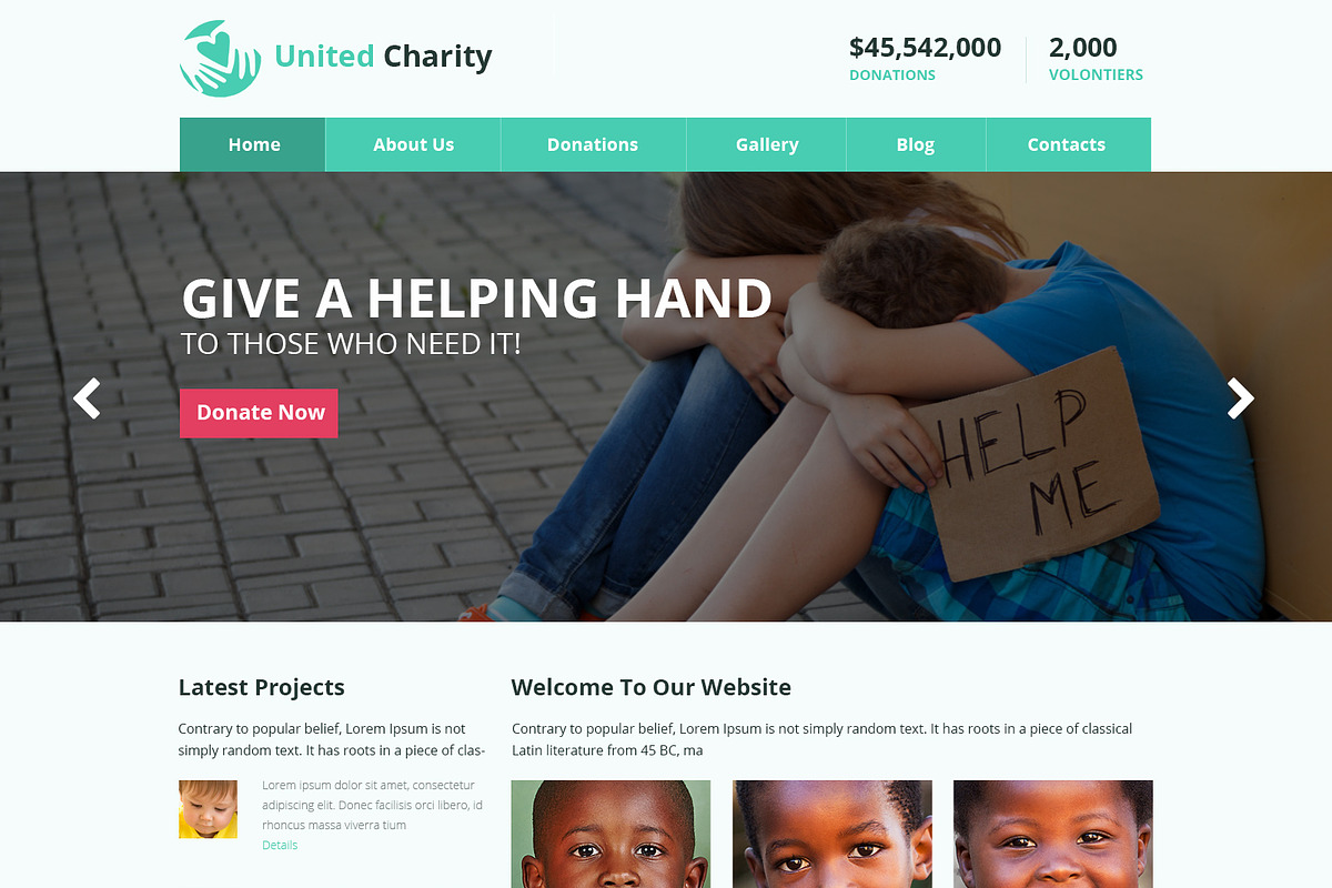 Charity PSD Website Template, a Websites & App Template by WebbyTemplates (Photo 2 of 8)