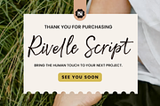 Rivelle Script - Handwritten Font, a Handwritten Font by Inviline.co (Thumbnail 12 of 12)