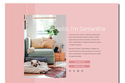 Samantha // Modern WP Template, a WordPress Template by by Masselyn (Thumbnail 2 of 3)